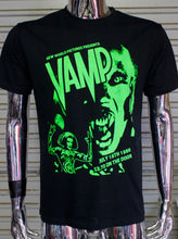 Load image into Gallery viewer, Vamp DIY punk flyer T-shirt UV Green print