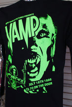 Load image into Gallery viewer, Vamp DIY punk flyer T-shirt UV Green print