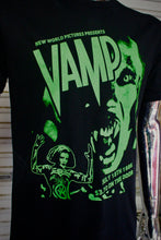 Load image into Gallery viewer, Vamp DIY punk flyer T-shirt UV Green print