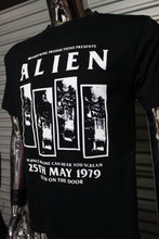 Load image into Gallery viewer, Alien / Black Flag DIY punk flyer T-shirt