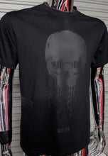 Load image into Gallery viewer, Black on Black Cyberskull 23 T-shirt
