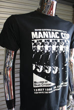 Load image into Gallery viewer, Maniac Cop DIY punk flyer T-shirt