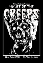 Load image into Gallery viewer, Night Of The Creeps DIY Punk Flyer T-shirt