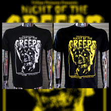 Load image into Gallery viewer, Night Of The Creeps DIY Punk Flyer T-shirt