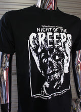 Load image into Gallery viewer, Night Of The Creeps DIY Punk Flyer T-shirt