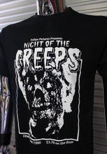 Load image into Gallery viewer, Night Of The Creeps DIY Punk Flyer T-shirt