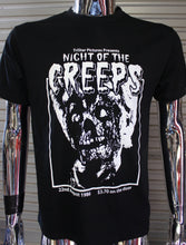 Load image into Gallery viewer, Night Of The Creeps DIY Punk Flyer T-shirt