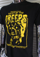 Load image into Gallery viewer, Night Of The Creeps DIY Punk Flyer T-shirt