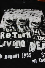 Load image into Gallery viewer, The Return Of The Living Dead DIY punk flyer T-shirt