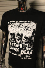 Load image into Gallery viewer, The Return Of The Living Dead DIY punk flyer T-shirt