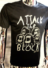 Load image into Gallery viewer, Glow in the dark Attack The Block by Eris t-shirt
