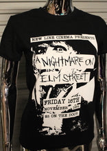 Load image into Gallery viewer, Women's A Nightmare on Elm Street DIY Punk Flyer t-shirt