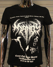 Load image into Gallery viewer, Women's Mandy Crazy Evil Black Metal tour t-shirt