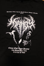 Load image into Gallery viewer, Women's Mandy Crazy Evil Black Metal tour t-shirt