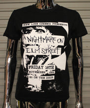 Load image into Gallery viewer, Women's A Nightmare on Elm Street DIY Punk Flyer t-shirt