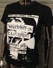 Load image into Gallery viewer, Women's A Nightmare on Elm Street DIY Punk Flyer t-shirt