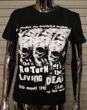 Load image into Gallery viewer, Women's The Return Of The Living Dead DIY punk flyer T-shirt
