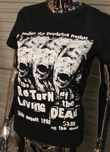 Load image into Gallery viewer, Women's The Return Of The Living Dead DIY punk flyer T-shirt