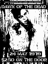 Load image into Gallery viewer, Women's Dawn of The Dead Dead DIY punk flyer T-shirt