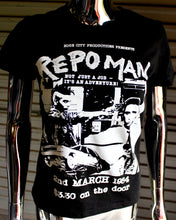 Load image into Gallery viewer, Women's Repo Man DIY Punk Flyer T-shirt