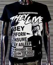 Load image into Gallery viewer, Women's They Live DIY Punk Flyer t-shirt