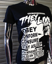 Load image into Gallery viewer, Women's They Live DIY Punk Flyer t-shirt