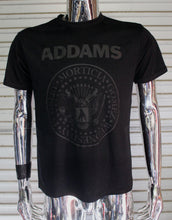 Load image into Gallery viewer, Addams Family - Ramones  Black on Black T-shirt
