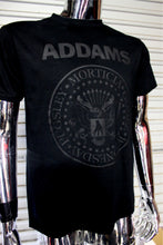 Load image into Gallery viewer, Addams Family - Ramones  Black on Black T-shirt
