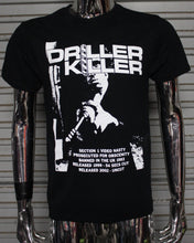 Load image into Gallery viewer, Driller Killer Video Nasty DIY punk flyer T-shirt
