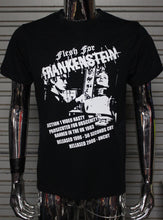 Load image into Gallery viewer, Flesh For Frankenstein Video Nasty DIY punk flyer T-shirt

