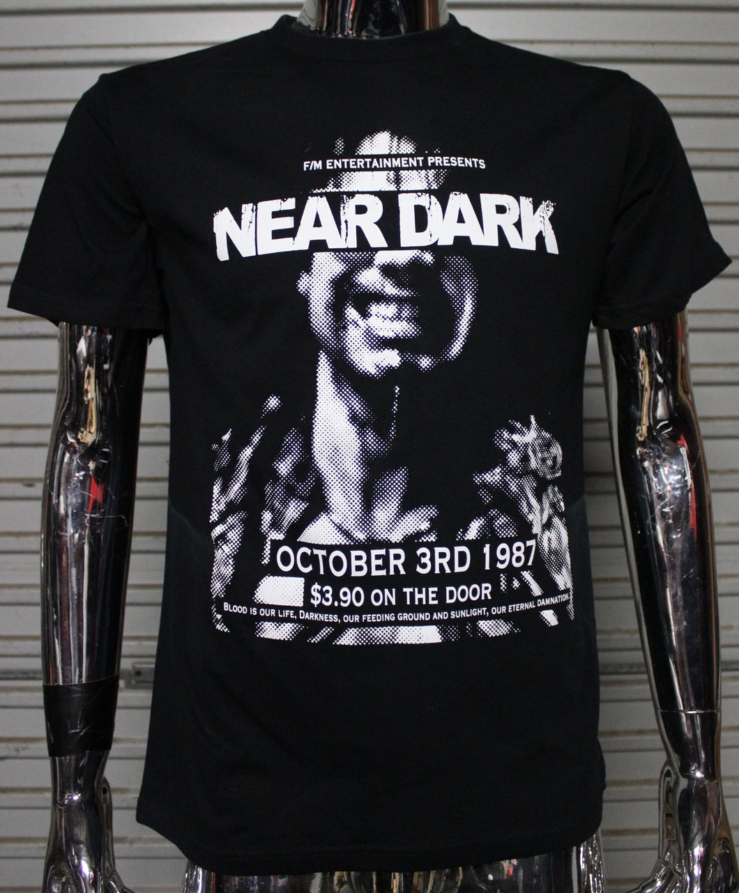 Near Dark DIY punk flyer T-shirt