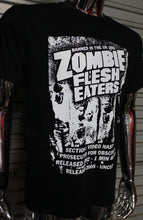 Load image into Gallery viewer, Zombie Flesh Eaters Video Nasty DIY punk flyer T-shirt

