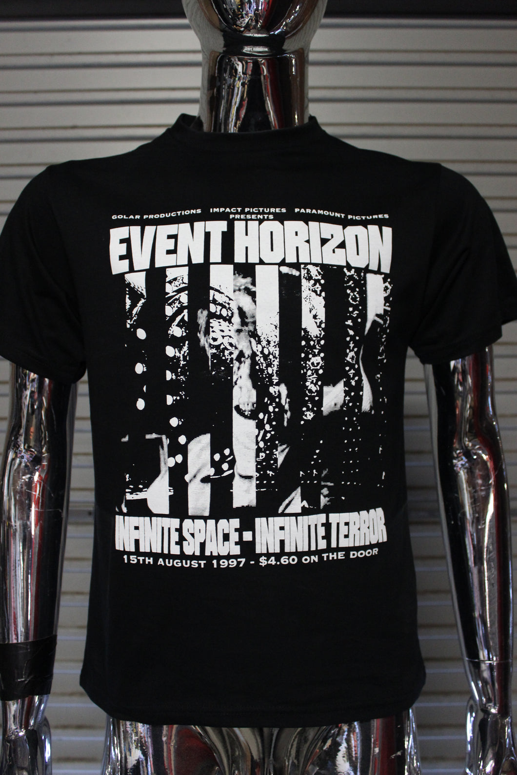 Event Horizon DIY punk flyer T-shirt