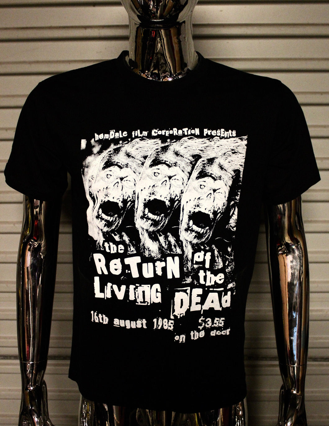 The Return Of The Living Dead DIY punk flyer T-shirt