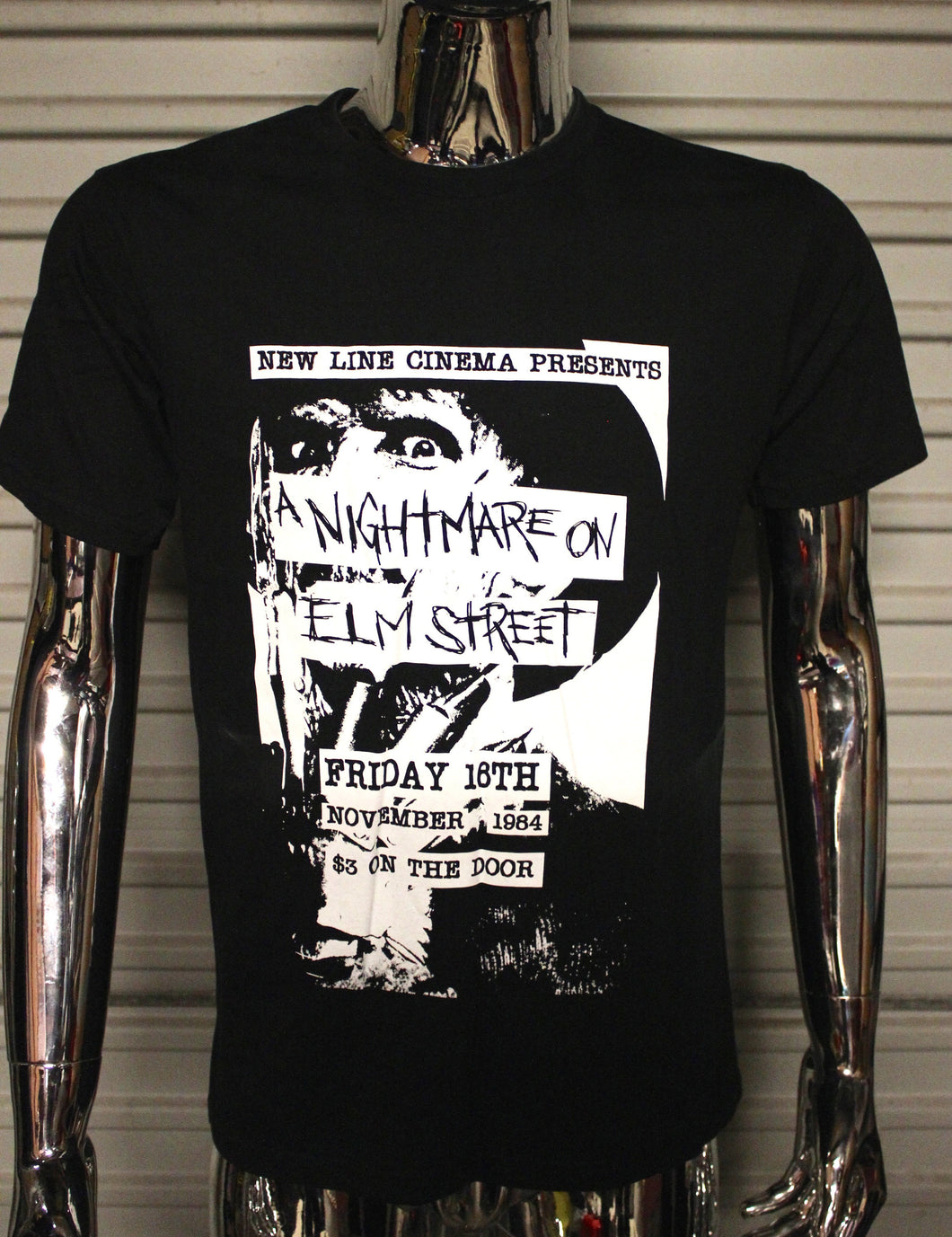 A Nightmare On Elm Street DIY punk flyer T-shirt