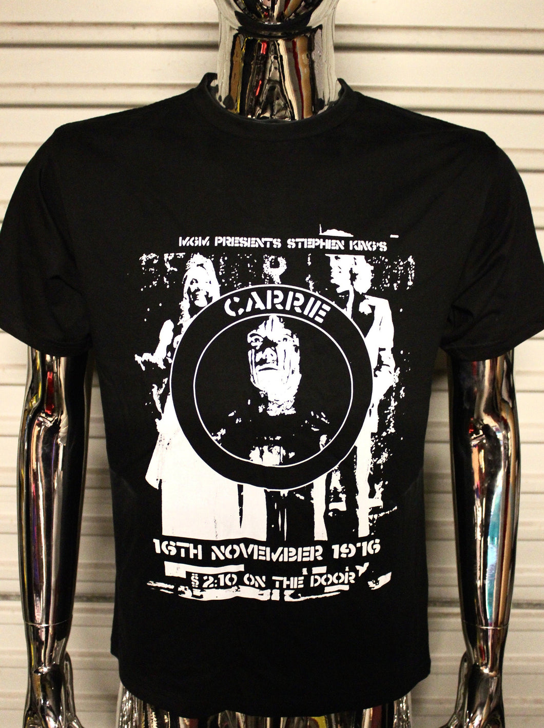 Carrie DIY punk flyer T-shirt