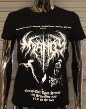 Load image into Gallery viewer, Women&#39;s Mandy Crazy Evil Black Metal tour  t-shirt
