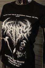 Load image into Gallery viewer, Women&#39;s Mandy Crazy Evil Black Metal tour  t-shirt
