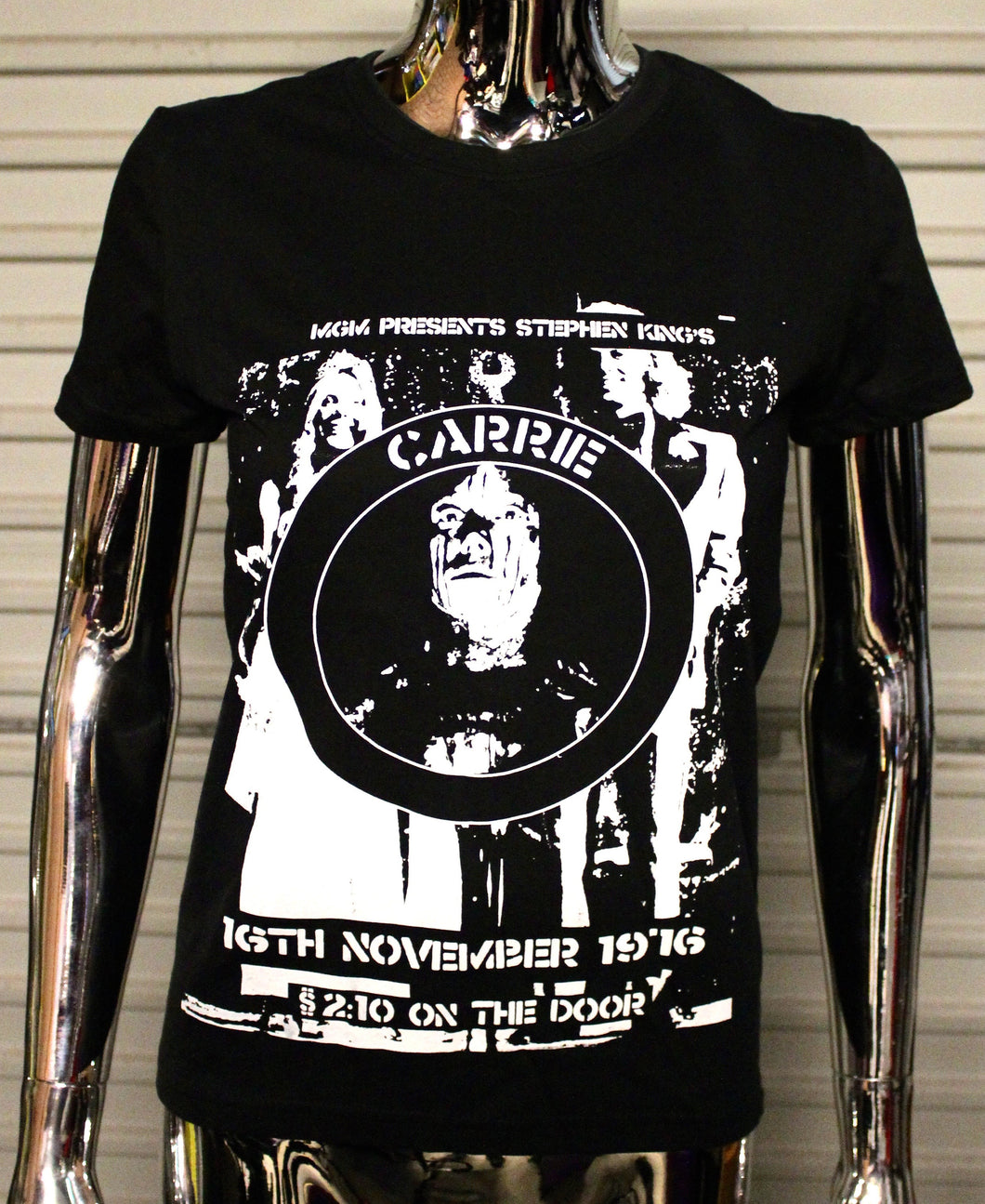 Women's Carrie DIY Punk Flyer t-shirt