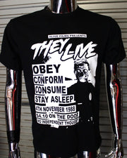 They Live  DIY Punk Flyer T-shirt