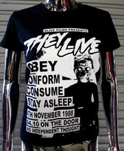 Load image into Gallery viewer, Women&#39;s They Live DIY Punk Flyer t-shirt
