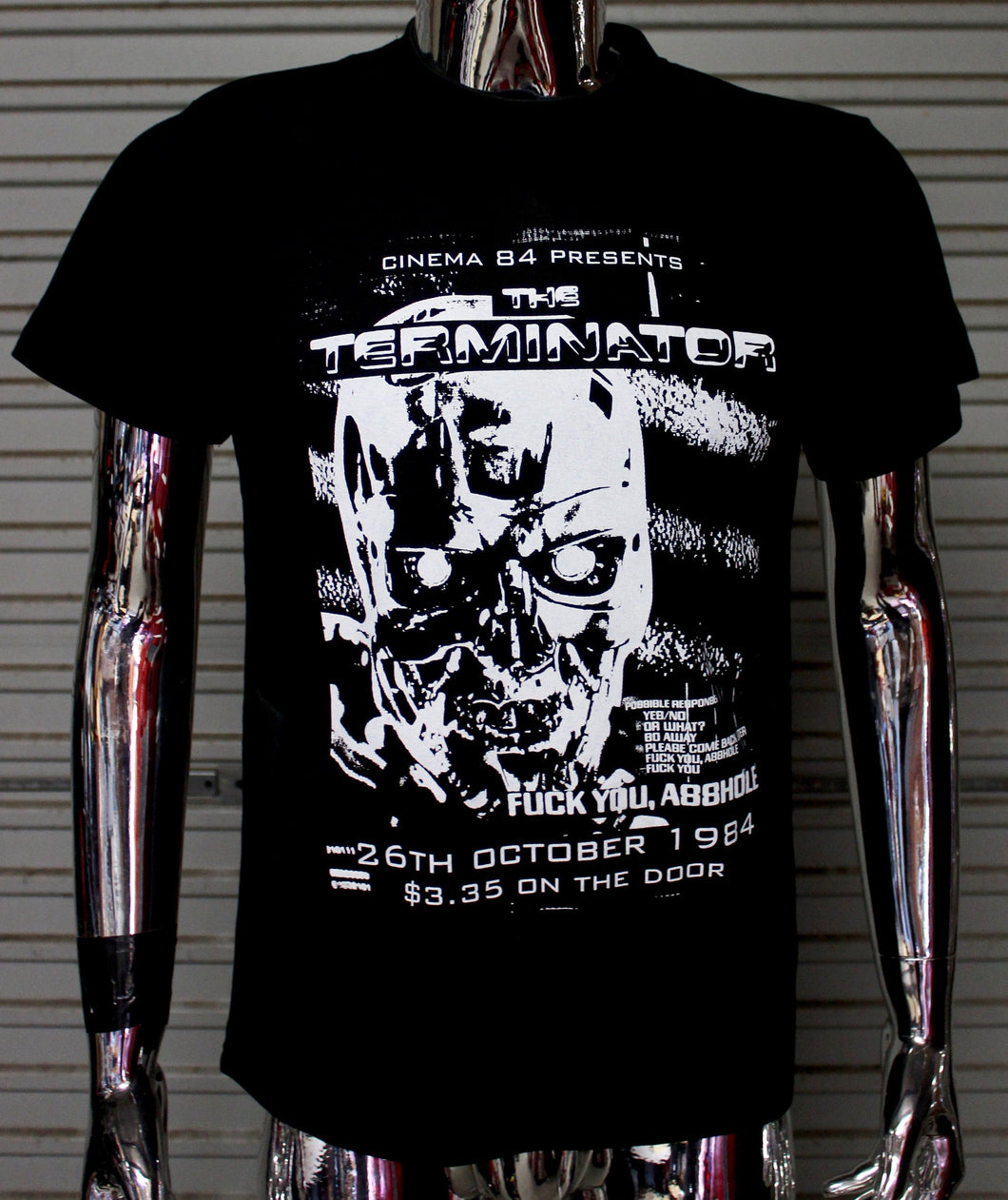 The Terminator DIY Punk Flyer T-shirt