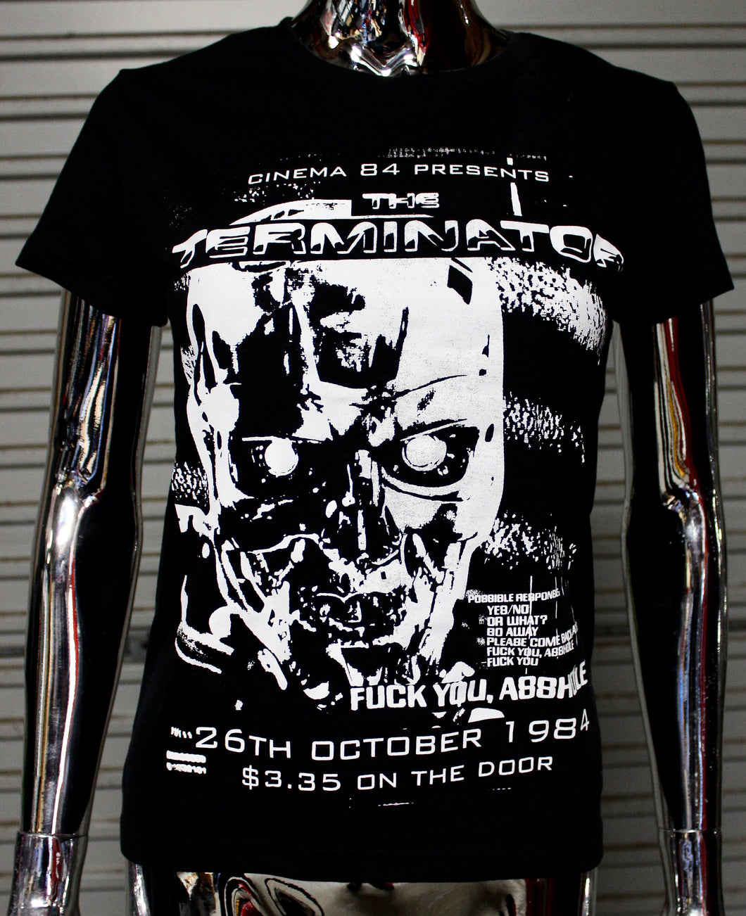 Women's The Terminator DIY Punk Flyer t-shirt
